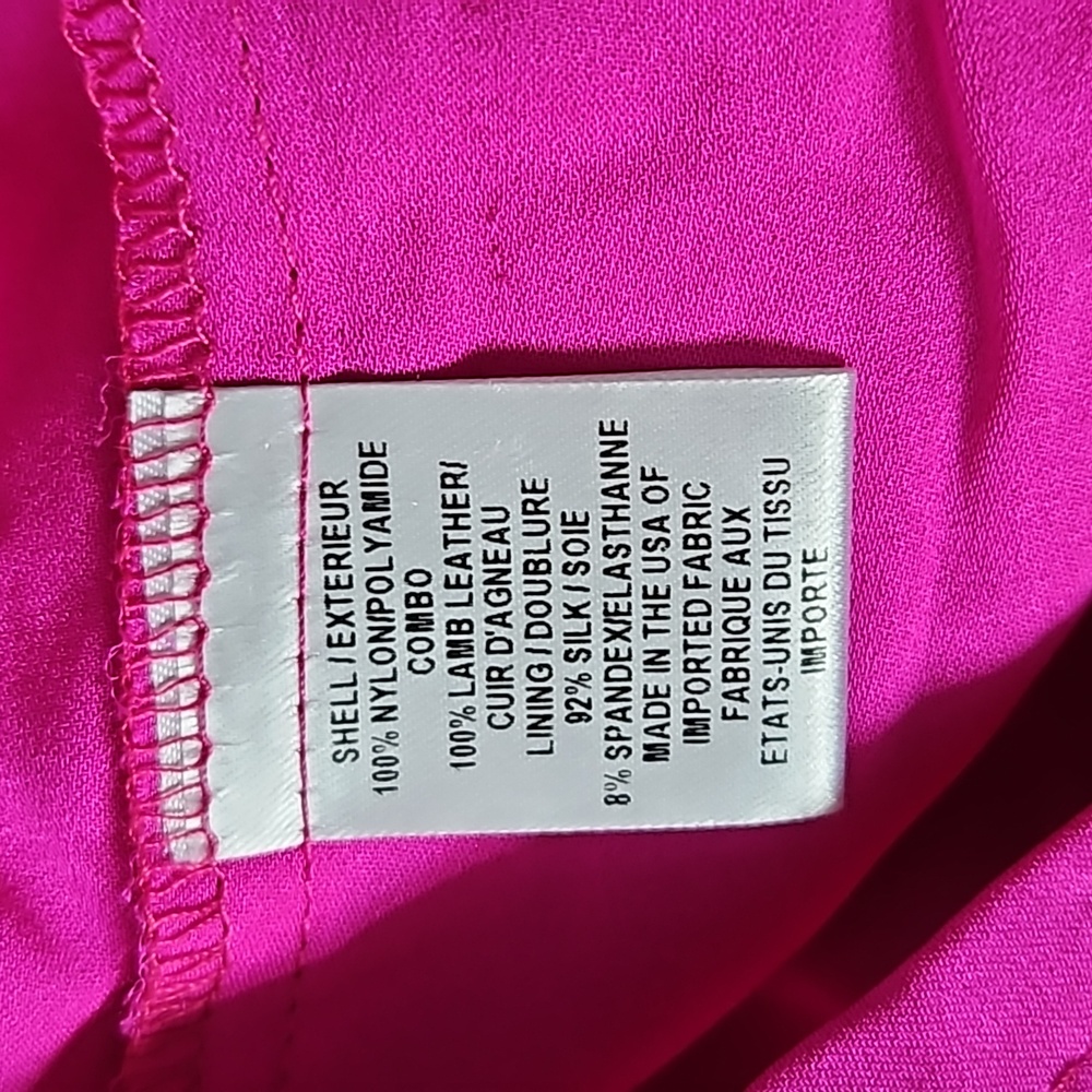 Milly black polka dot mesh dress magenta lining-4 - Picture 6 of 8